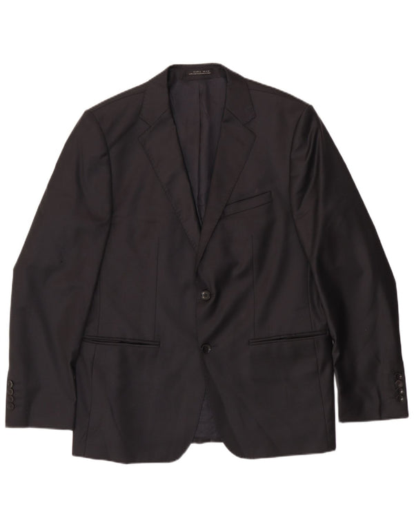 Zara Herre 2-knaps blazerjakke EU 54 XL Sort
