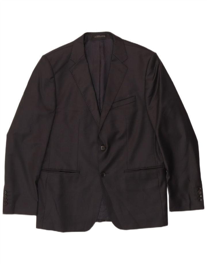 Zara Herre 2-knaps blazerjakke EU 54 XL Sort