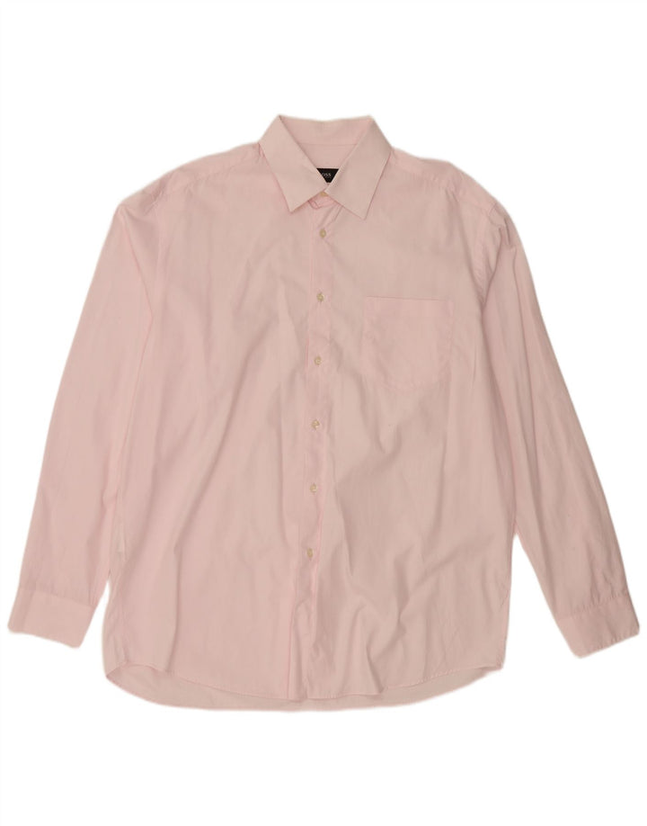 HUGO BOSS Herreskjorte Str. 17 1/2 44 XL Pink Bomuld