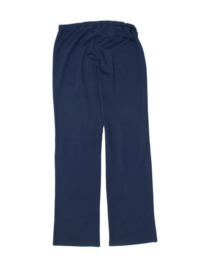 ASICS Womens Tracksuit Trousers UK 14 Medium Navy Blue Polyester Vintage Asics and Second-Hand Asics from Messina Hembry 