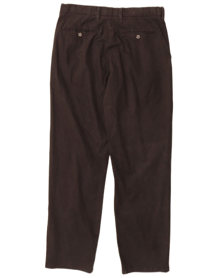 Marks & Spencer Herre Regular Fit Chinobukser W32 L31 Sort bomuld
