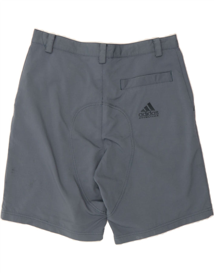 ADIDAS Mens Chino Shorts Medium W34  Blue Polyamide Vintage Adidas and Second-Hand Adidas from Messina Hembry 