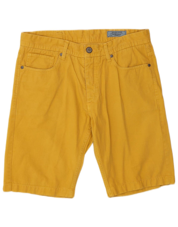 Jack & Jones Herre Casual Shorts Medium W32 Gul Bomuld
