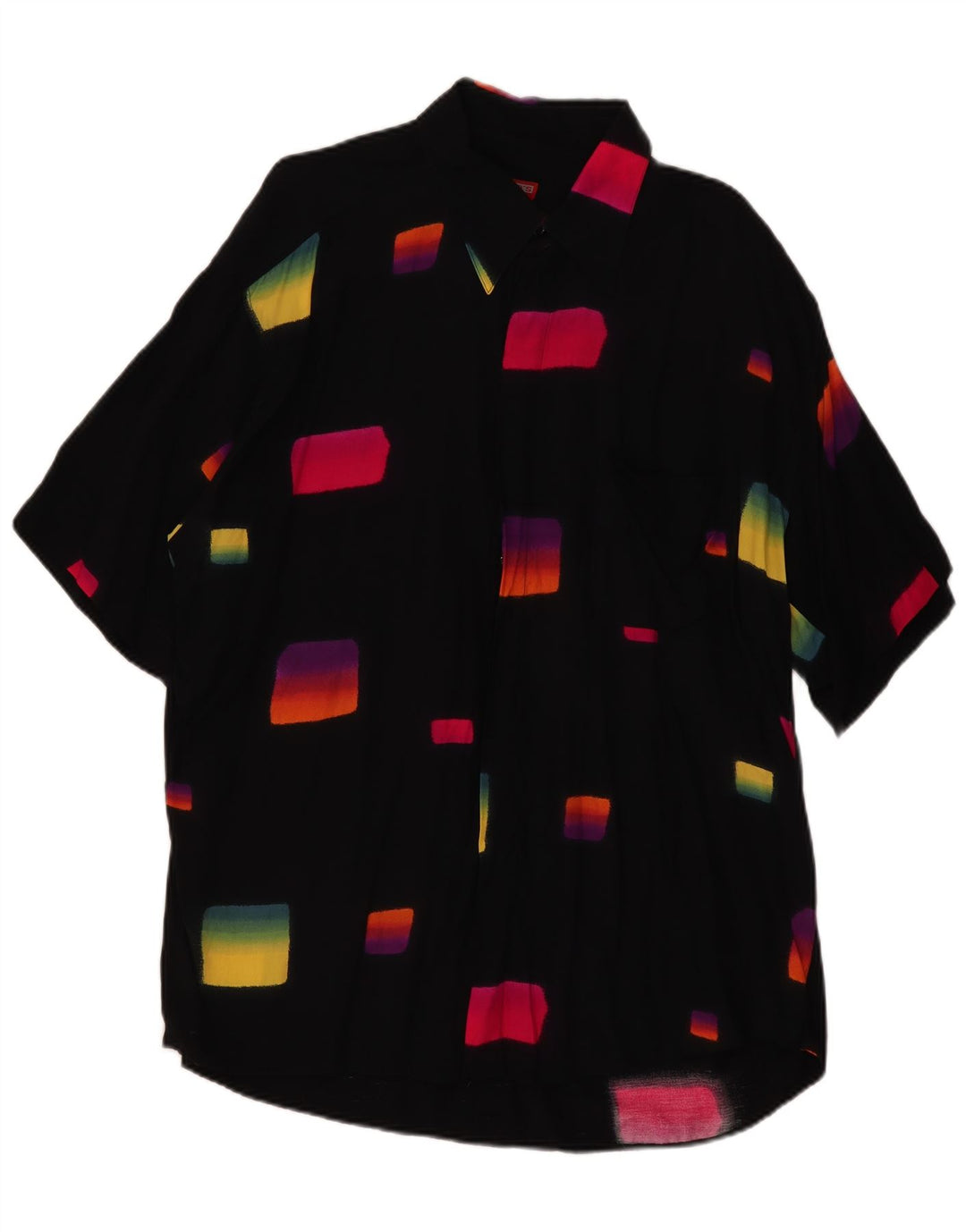 Tipo' S Kortærmet Herreskjorte 2XL Sort Geometrisk Viscose