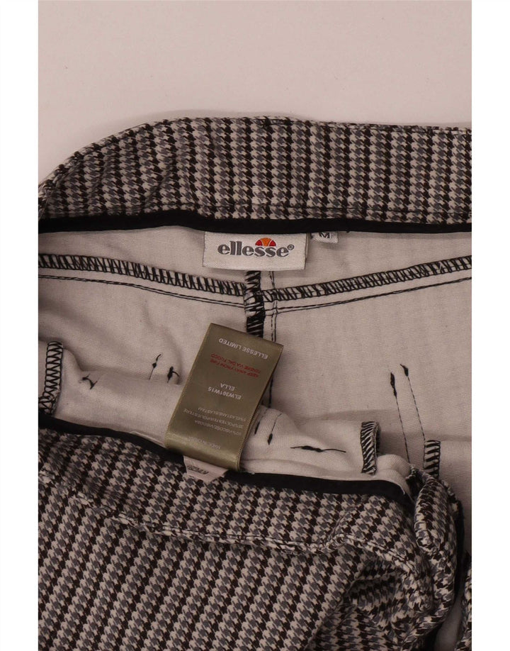 Ellesse Dame Slim Casual Bukser Medium W30 L28 Grå Houndstooth Viscose
