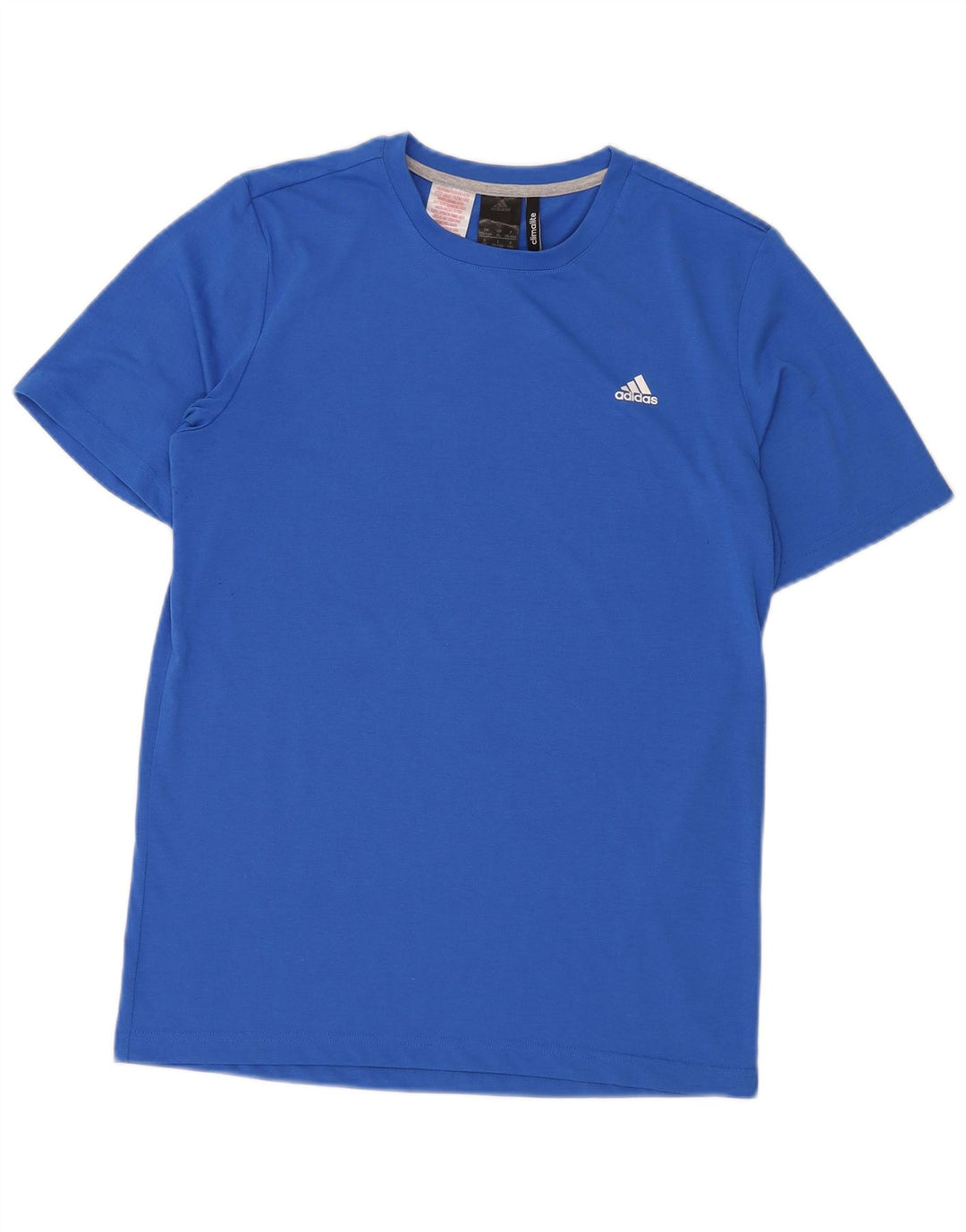 ADIDAS Boys Climalite T-Shirt Top 15-16 År Blå Polyester