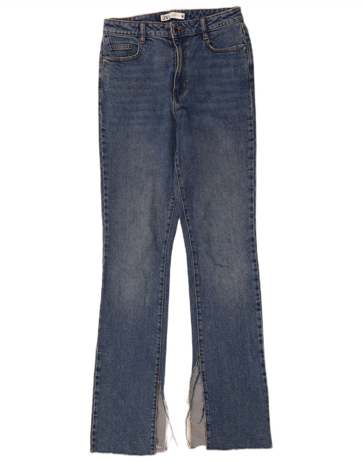 ZARA Dame Bootcut Jeans EU 36 XS W26 L33 Blå