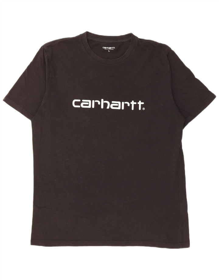 Carhartt Herre grafisk T-shirt Top Stor sort bomuld