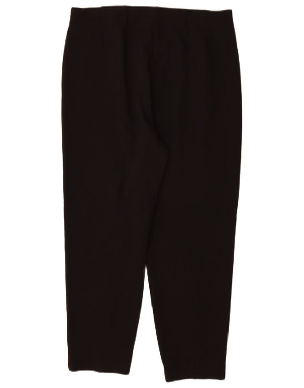 Marks & Spencer Kvinder Højtaljede Casual Bukser UK 14 Large W32 L27 Sort
