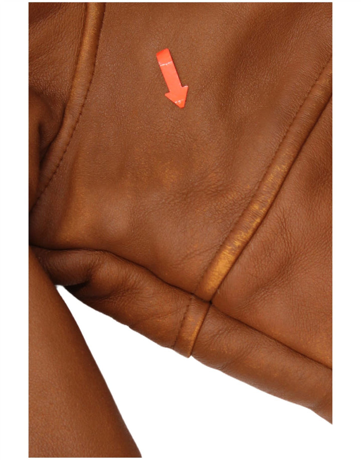 Vintage Dame Shearling Jacket IT 50 Large Brown Shearling