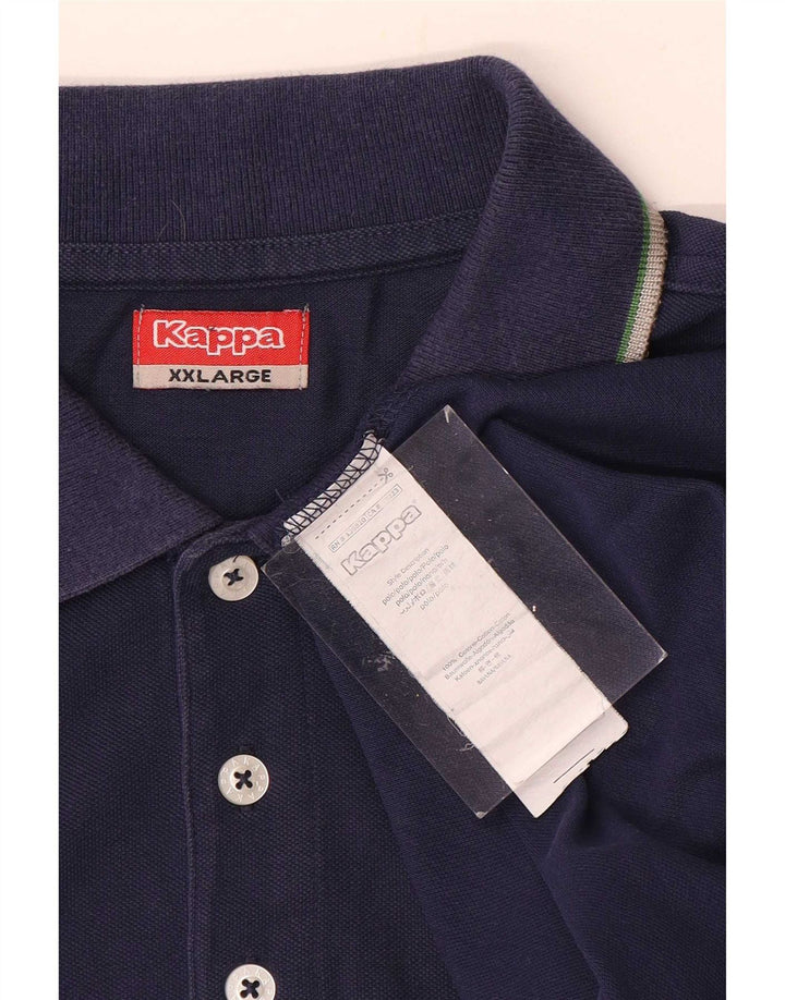 Kappa herre poloskjorte 2XL marineblå bomuld