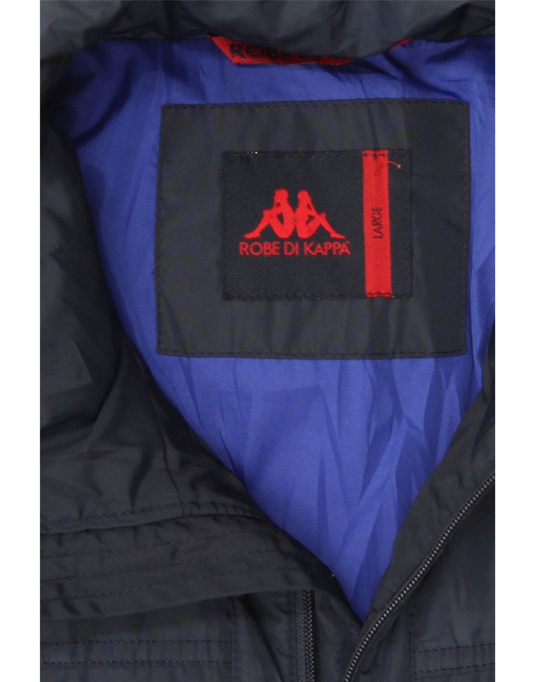 Kappa Herre polstret jakke UK 40 Large Navy Blue Polyester