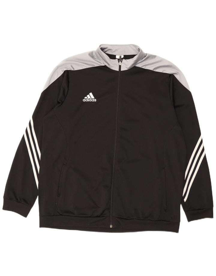 Adidas Træningsdragt til mænd Top jakke 2XL Sort Colourblock Polyester