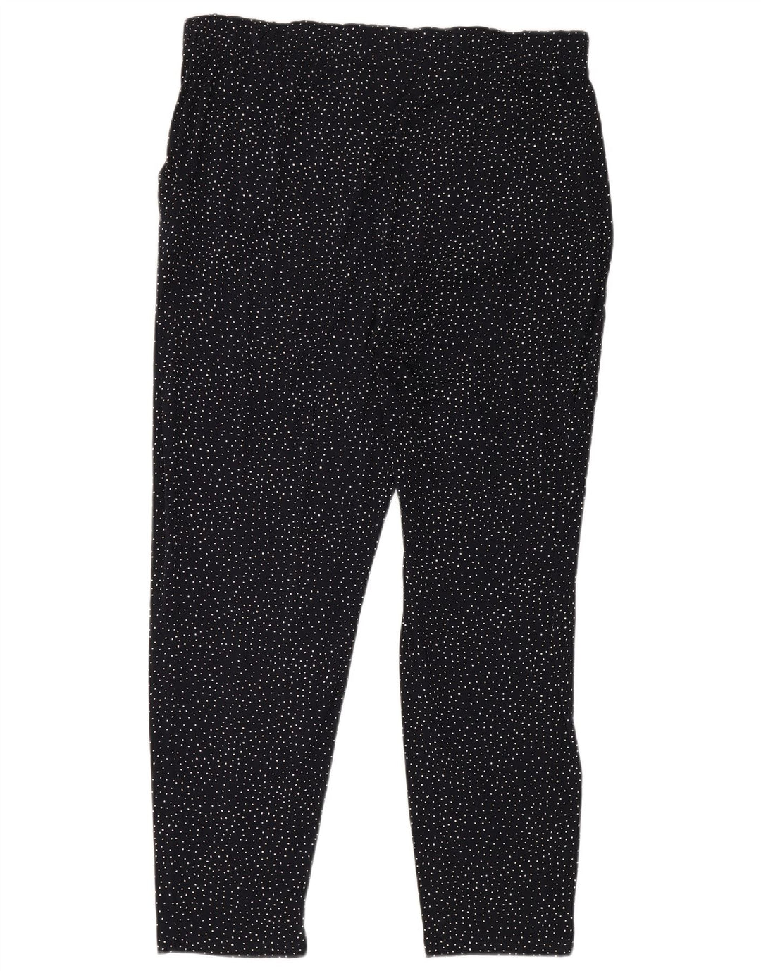 Marks & Spencer Dame Leggings UK 18 XL Navy Blue Polka Dot Viscose