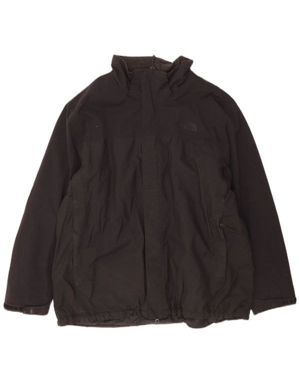 The North Face Mens Windbreaker Jacket UK 44 2XL Black Nylon