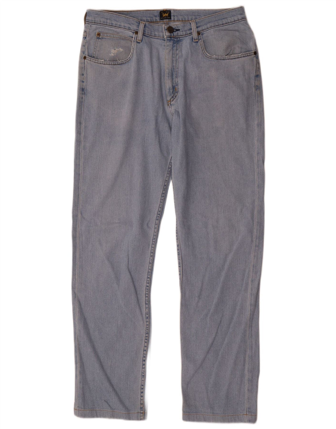 Lee Mens Brooklyn Straight Jeans W33 L32 Blå Bomuld