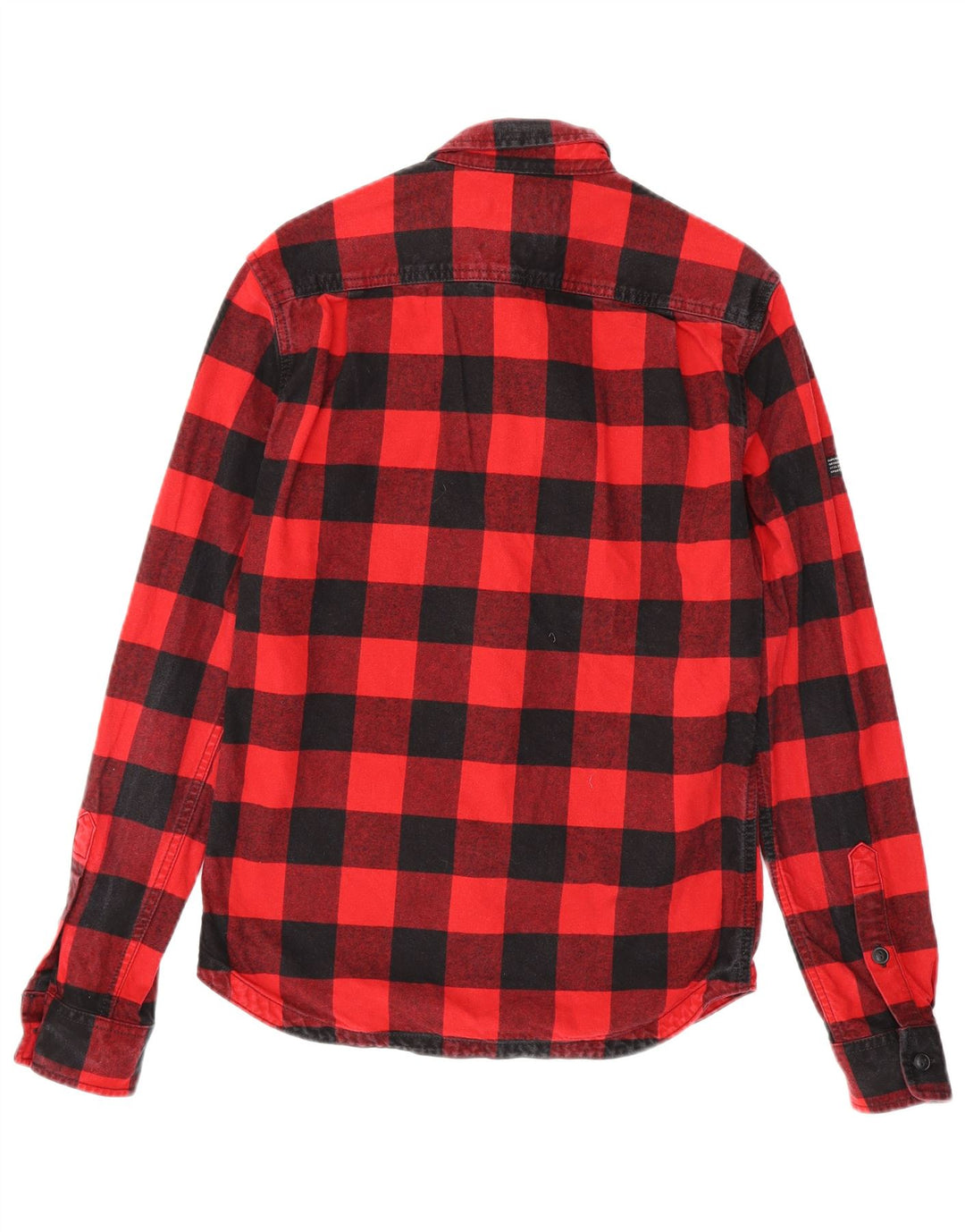 Superdry Herre The Rookie Ternet grafisk flannelskjorte Lille rød ternet