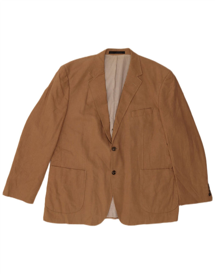 Marks & Spencer Herre 2-knaps blazerjakke UK 38 Medium Beige Linen