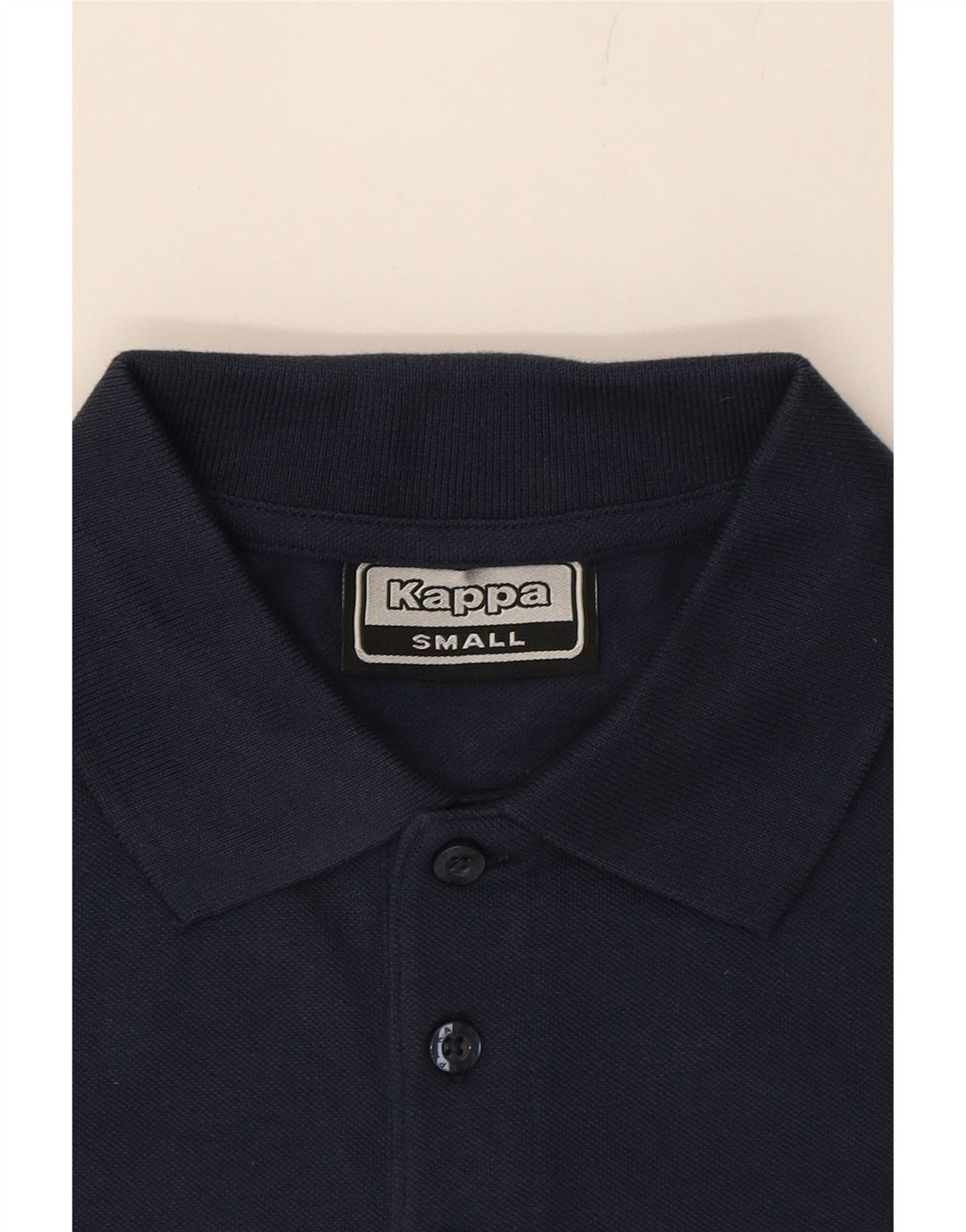 KAPPA Mens Polo Shirt Small Navy Blue Cotton Vintage Kappa and Second-Hand Kappa from Messina Hembry 