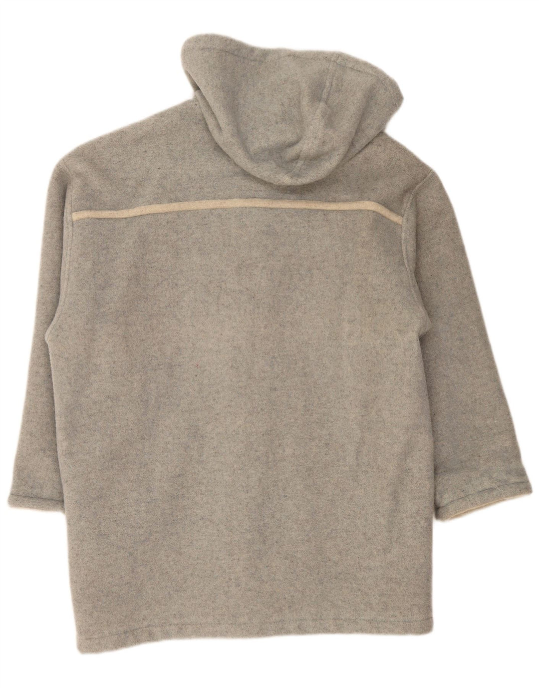 Vintage hættefrakke til kvinder UK 18 XL grå uld