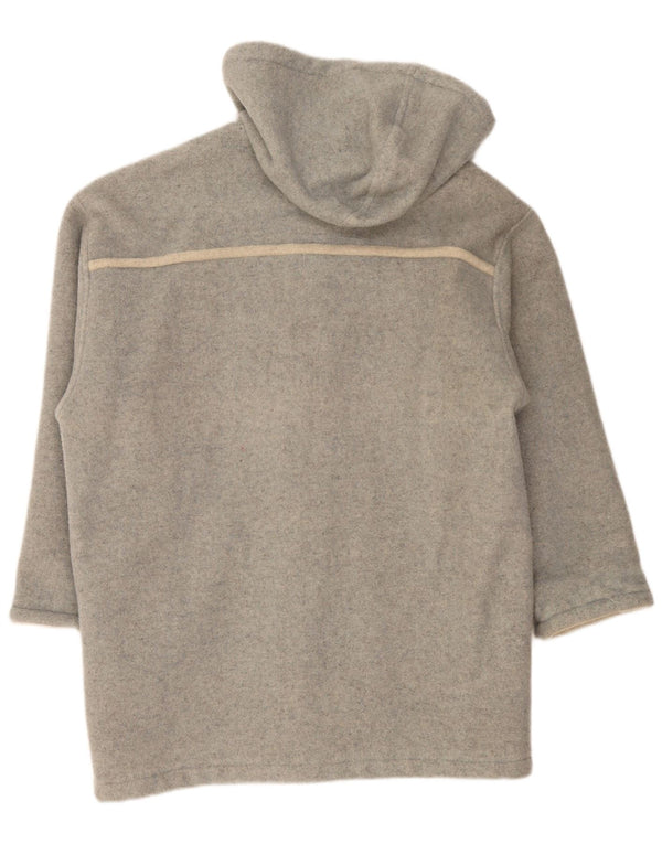 Vintage hættefrakke til kvinder UK 18 XL grå uld