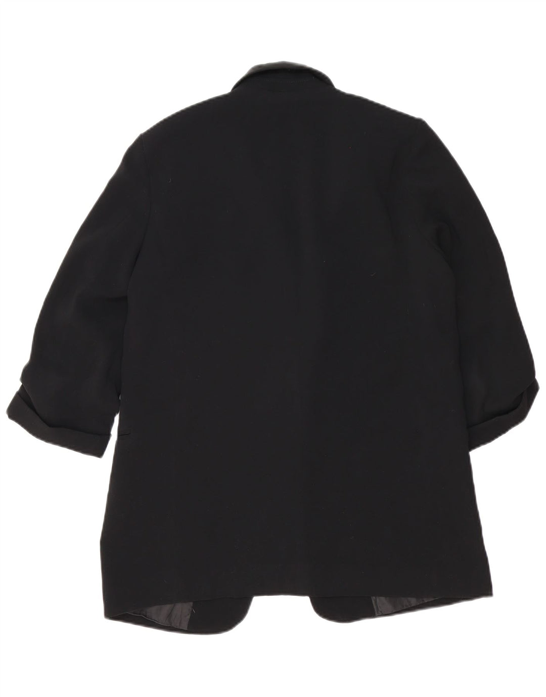 Zara Dame 3/4 ærmet åben blazerjakke UK 14 Medium Sort