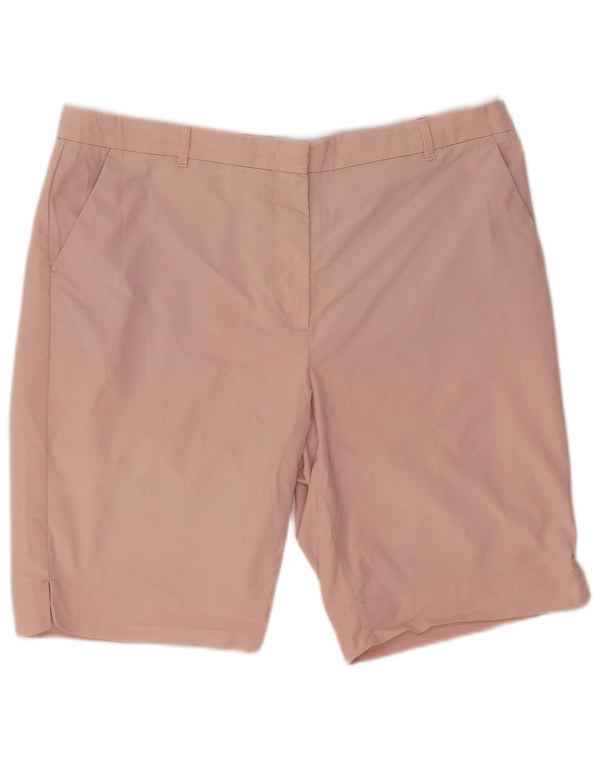 Marks & Spencer Chino Shorts til kvinder UK 18 XL W36 Pink Bomuld