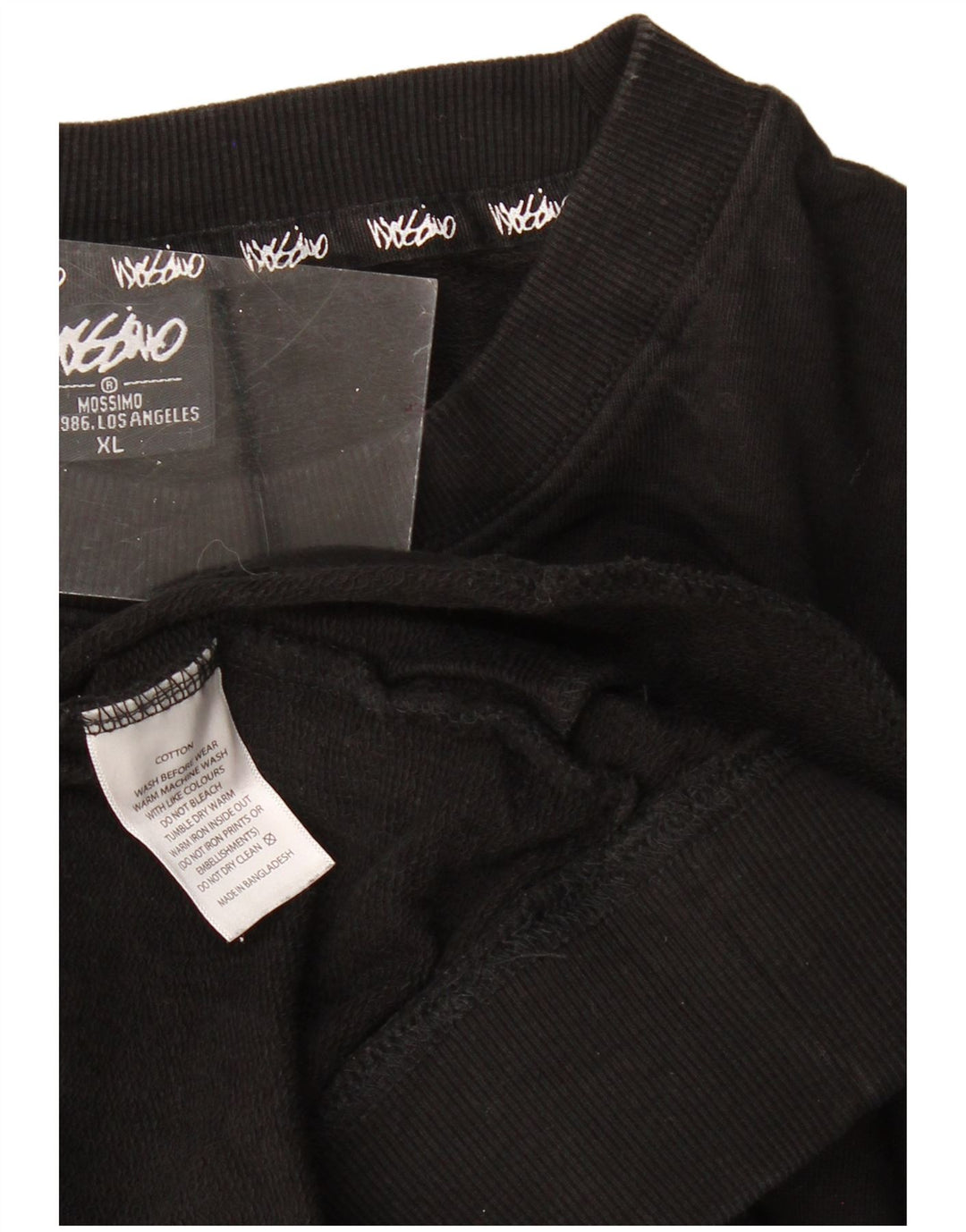 MOSSIMO Herre grafisk sweatshirt Jumper XL Sort bomuld