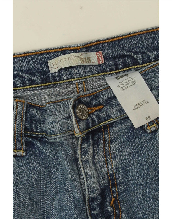 Levi's Dame 515 Bootcut Jeans W30 L29 Blå Bomuld
