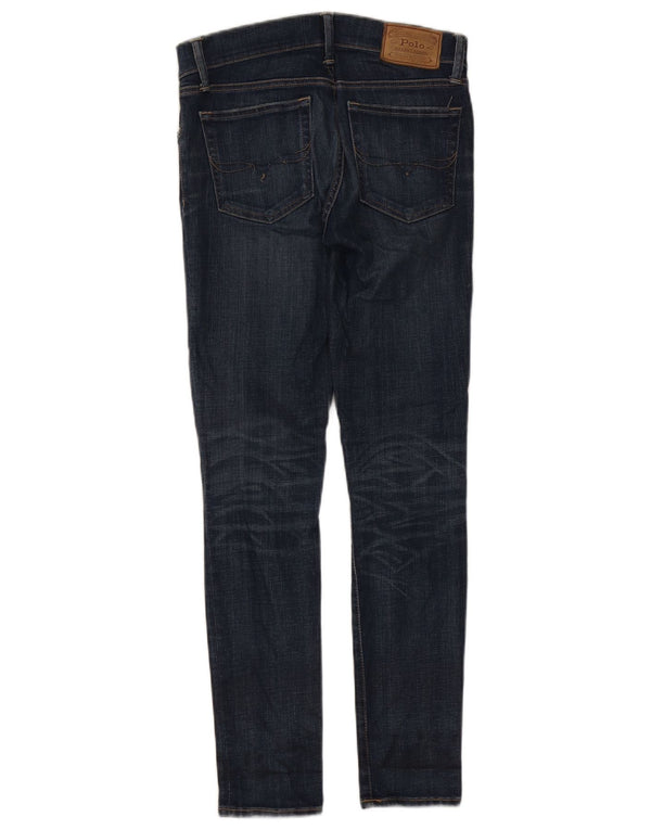 Polo Ralph Lauren Dame Tompkins Skinny Jeans W28 L30 Marineblå Bomuld