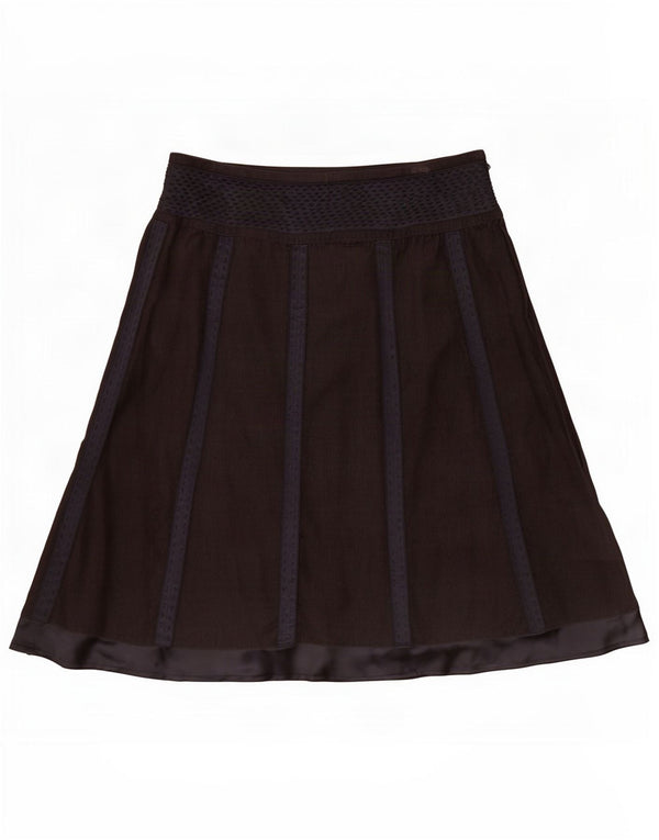 Penny Black Womens Corduroy Nederdel UK 10 Small W27 Gråstribet bomuld