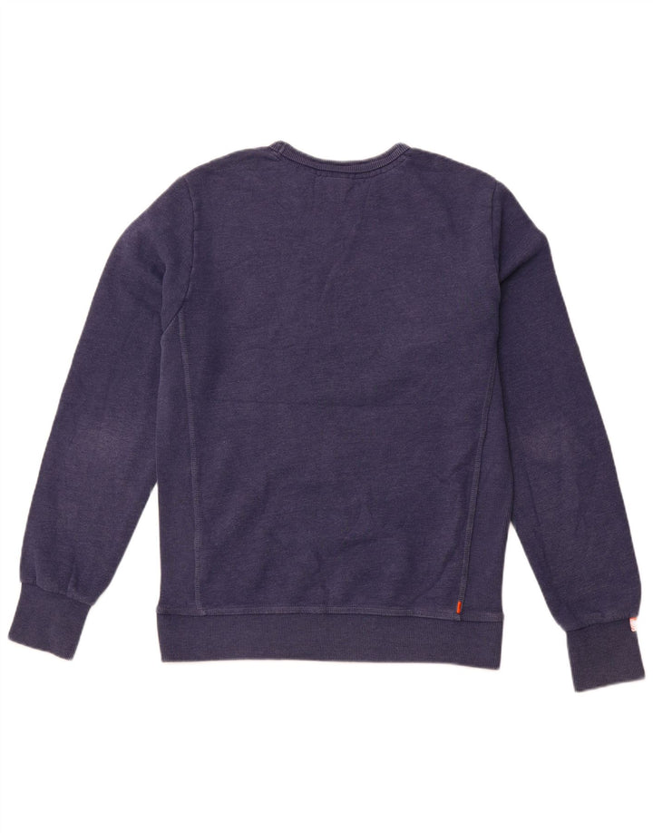 SUPERDRY Sweatshirt til mænd Stor marineblå bomuld