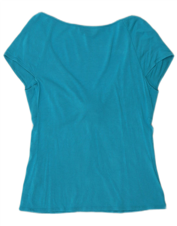 Luisa Spagnoli Dame Bluse Top UK 14 Large Blue Modal