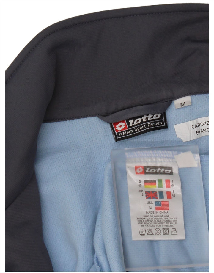 Lotto træningsdragt topjakke til kvinder UK 12 Medium Blue Colourblock Polyester