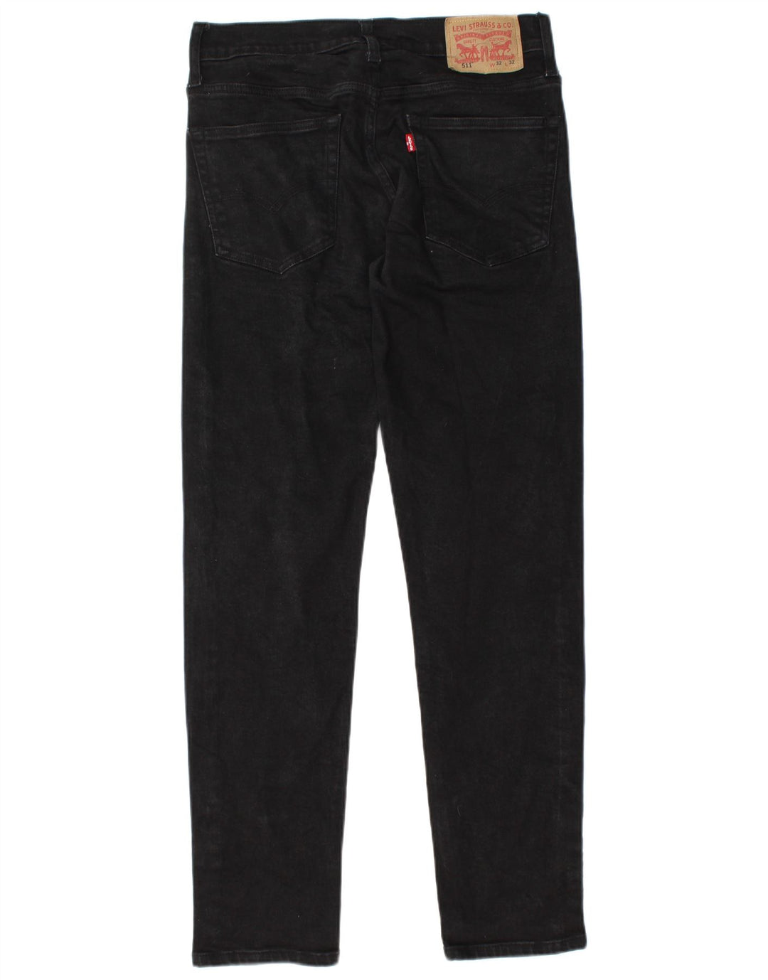 Levi's Herre 511 Slim Jeans W32 L32 Sort Bomuld