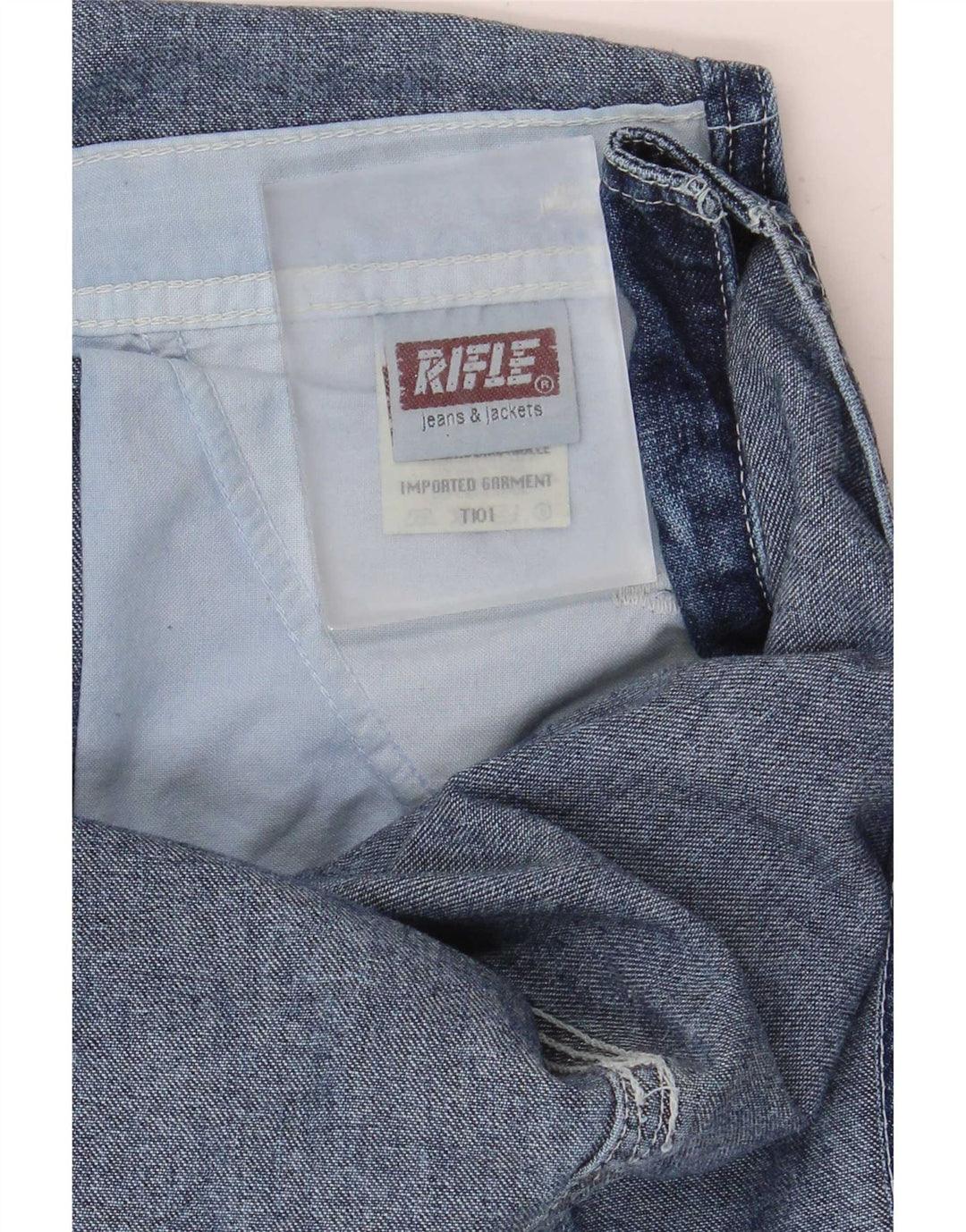 Rifle Herre Cargo Dungarees Jeans W28 L34 Blå Bomuld