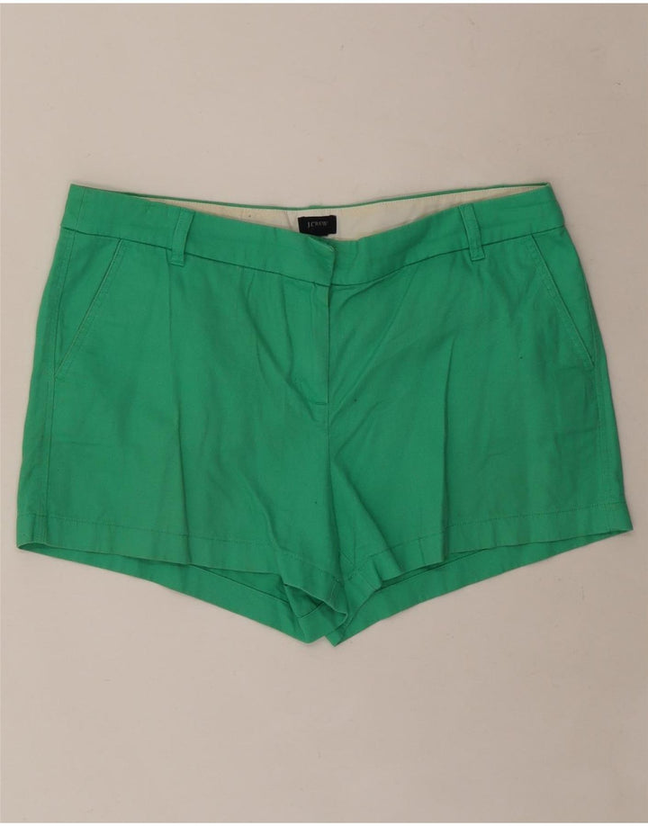 J. CREW Chino Shorts til kvinder US 14 XL W36 Grøn bomuld