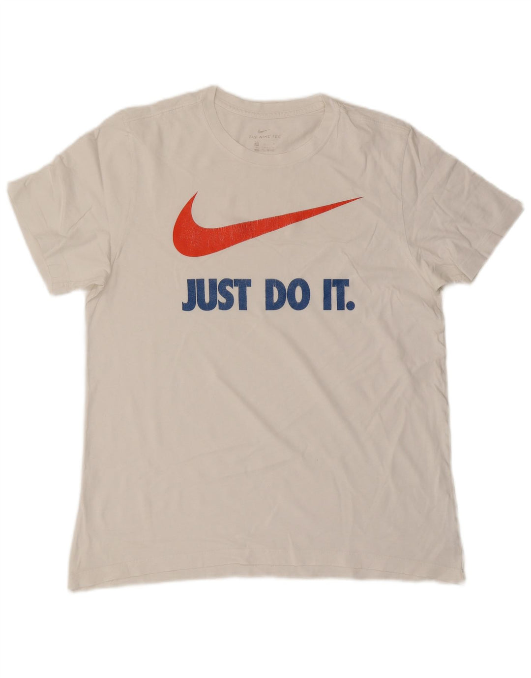 Nike grafisk T-shirt top til mænd, stor hvid bomuld