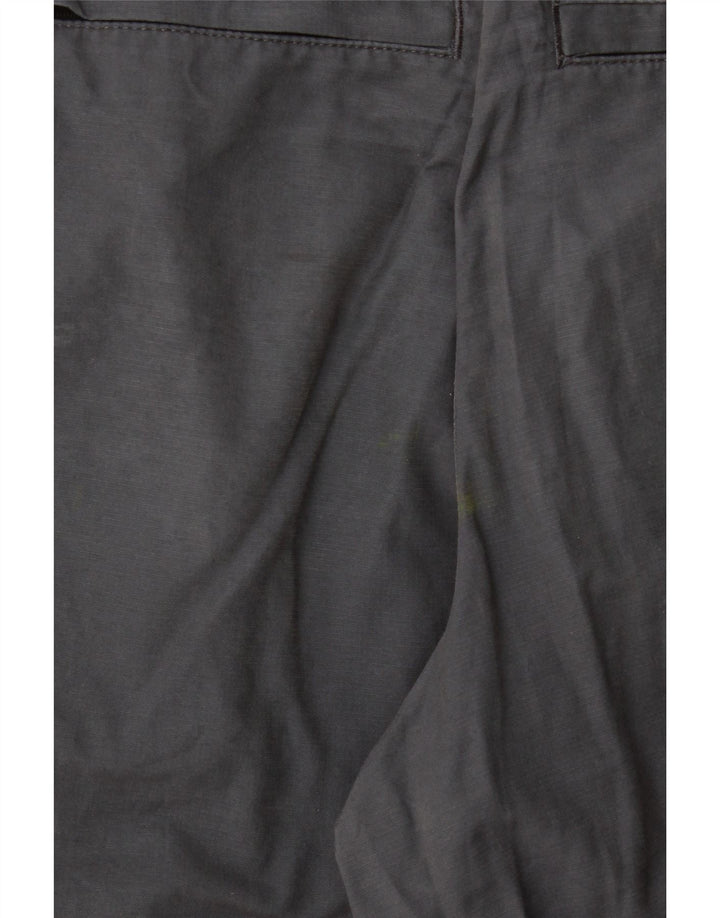 MARKS & SPENCER Herre Cargo Shorts W34 Large Navy Blue Bomuld