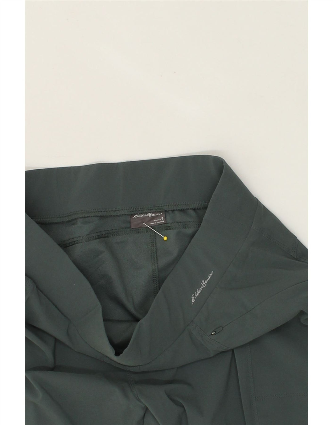 EDDIE BAUER Womens High Waist Trousers US 8 Medium W28 L24 Green Polyester Vintage Eddie Bauer and Second-Hand Eddie Bauer from Messina Hembry 