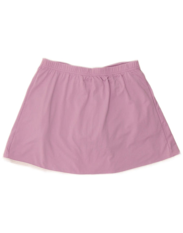 Ellesse Dame Tennis Nederdel UK 18 XL Lilla Colourblock Polyester