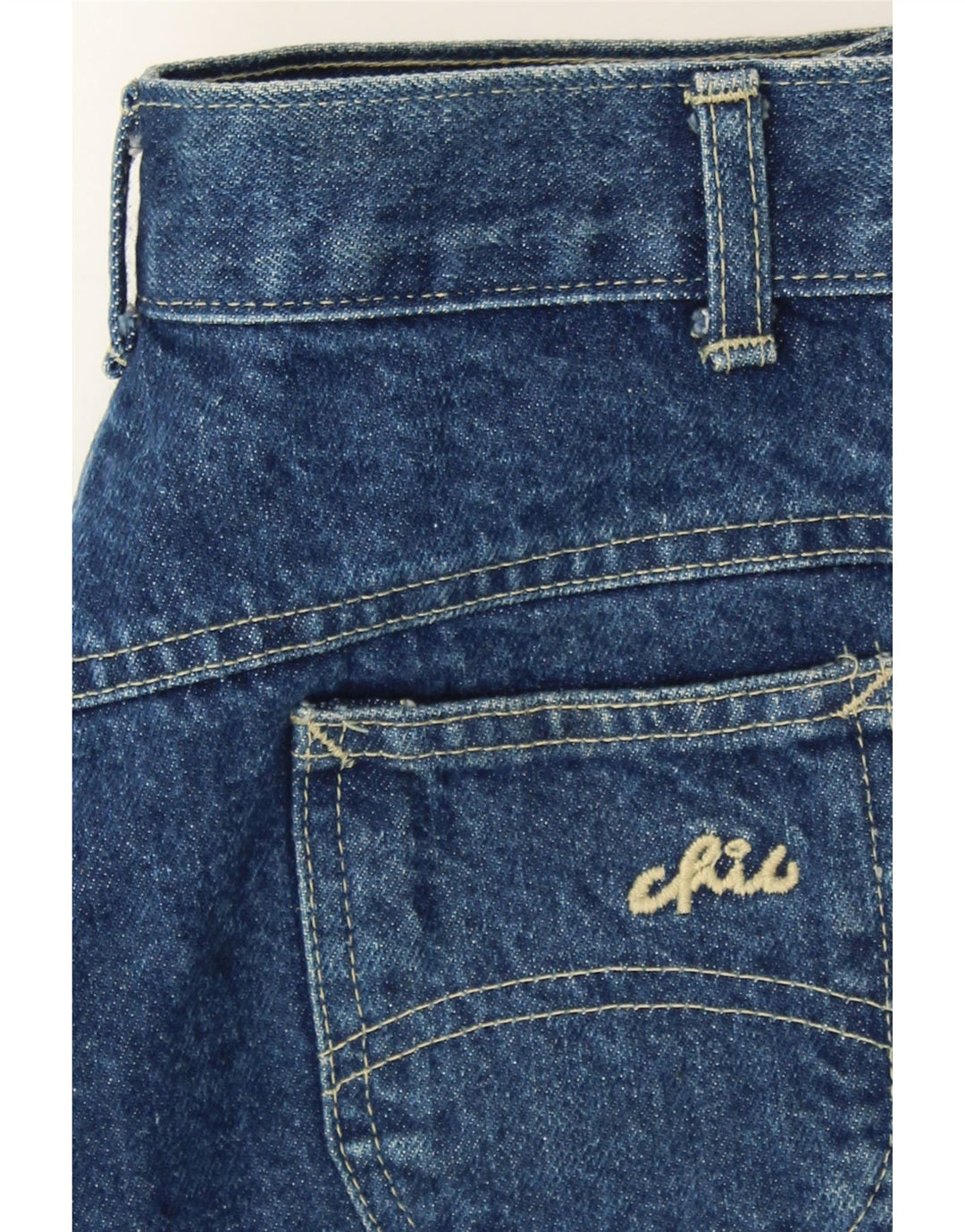 CHIC Womens High Waist Tapered Jeans US 6/7 Medium W26 L27 Blue Vintage Chic and Second-Hand Chic from Messina Hembry 