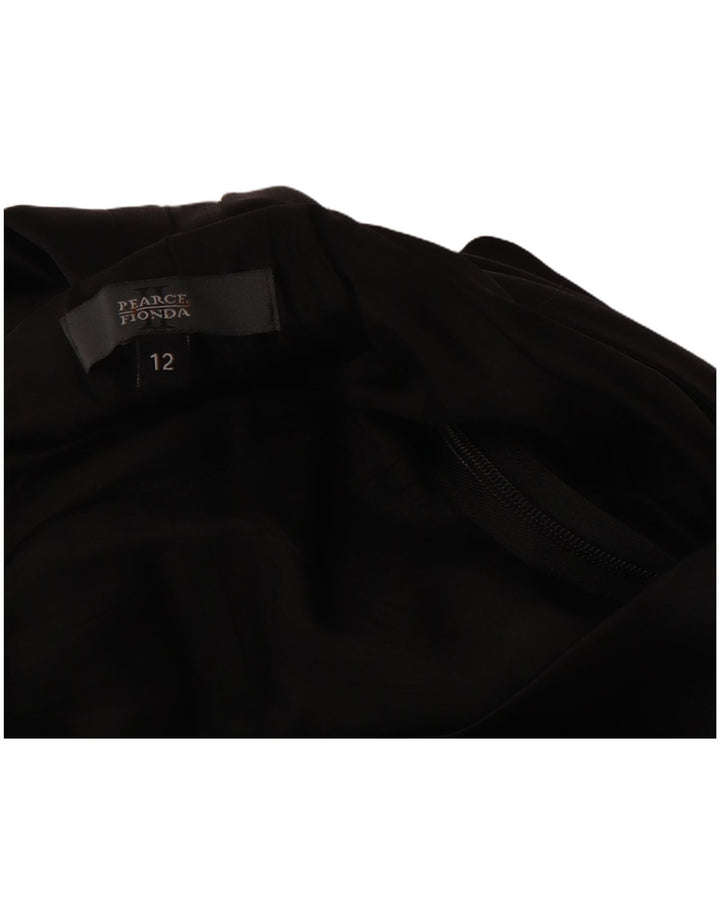 PEARCE FIONDA Womens Maxi Strapless Dress UK 12 Medium Black Acetate
