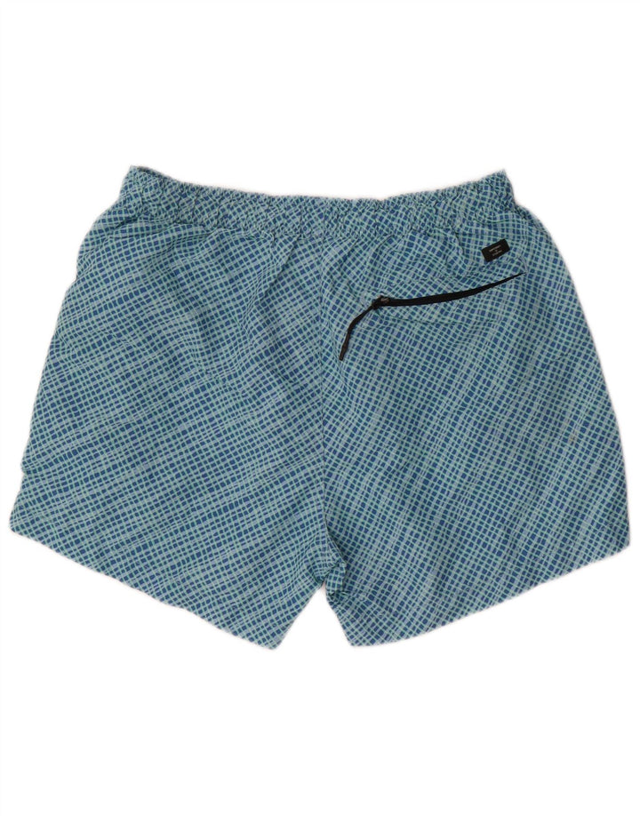 Superdry Badeshorts til mænd store blå ternet polyester