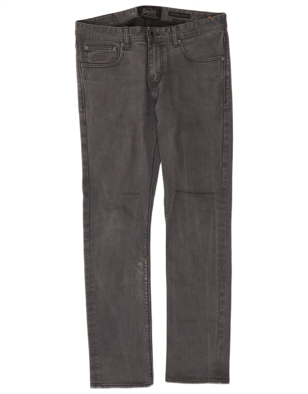 Superdry Herre Corporal Slim Jeans W33 L32 Grå Bomuld