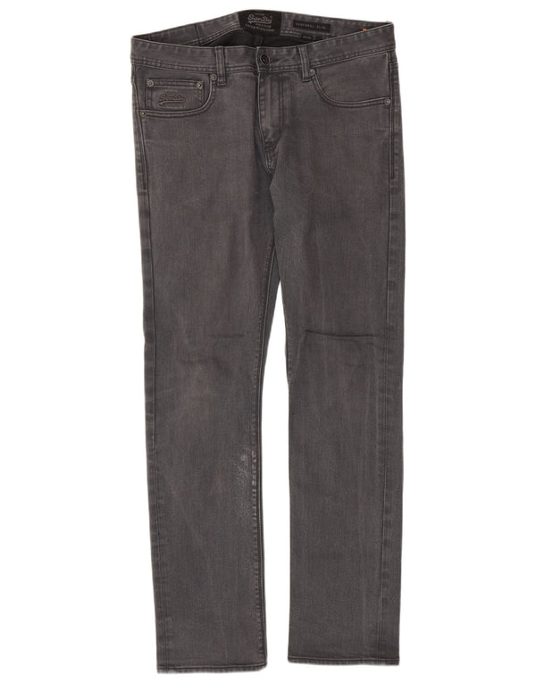 Superdry Herre Corporal Slim Jeans W33 L32 Grå Bomuld