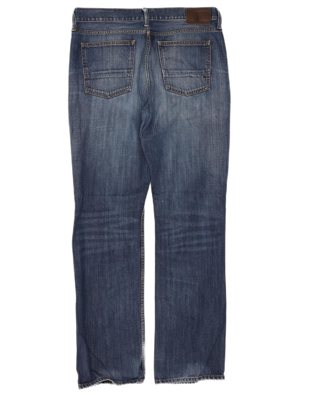 Tommy Hilfiger Herre Regular Straight Jeans W36 L34 Blå Bomuld