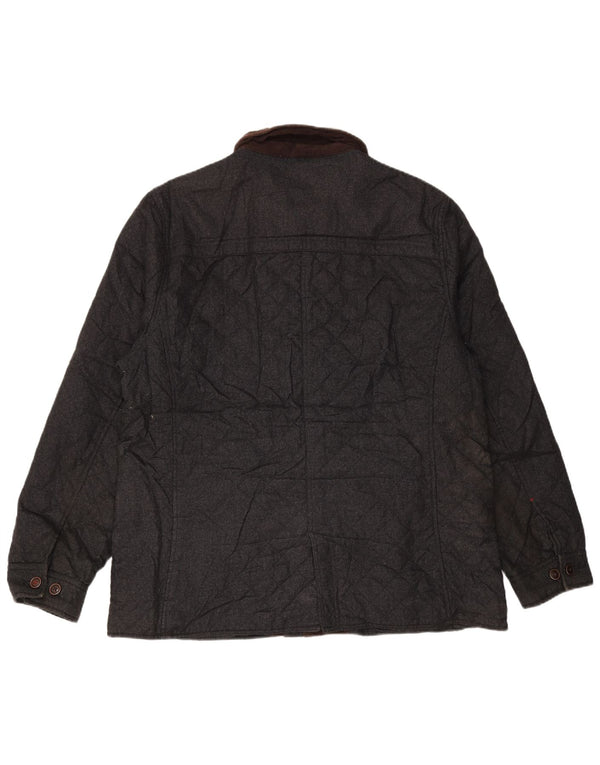 JOULES Herre Quiltet Jakke UK 44 2XL Navy Blue Polyester