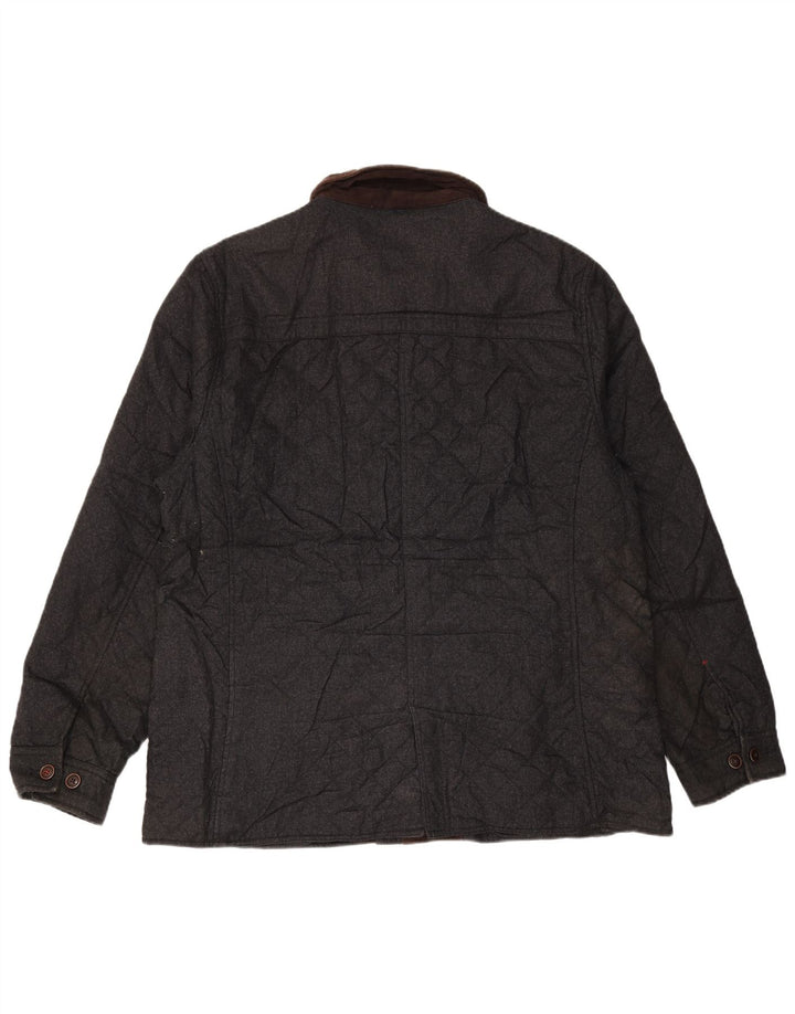 JOULES Herre Quiltet Jakke UK 44 2XL Navy Blue Polyester