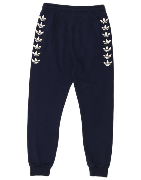 Adidas Drenge Grafisk træningsdragt Bukser Joggers 11-12 år Marineblå
